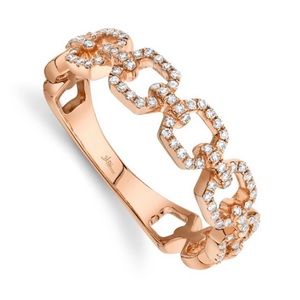 DIAMOND RING 14k rose gold diamond ring